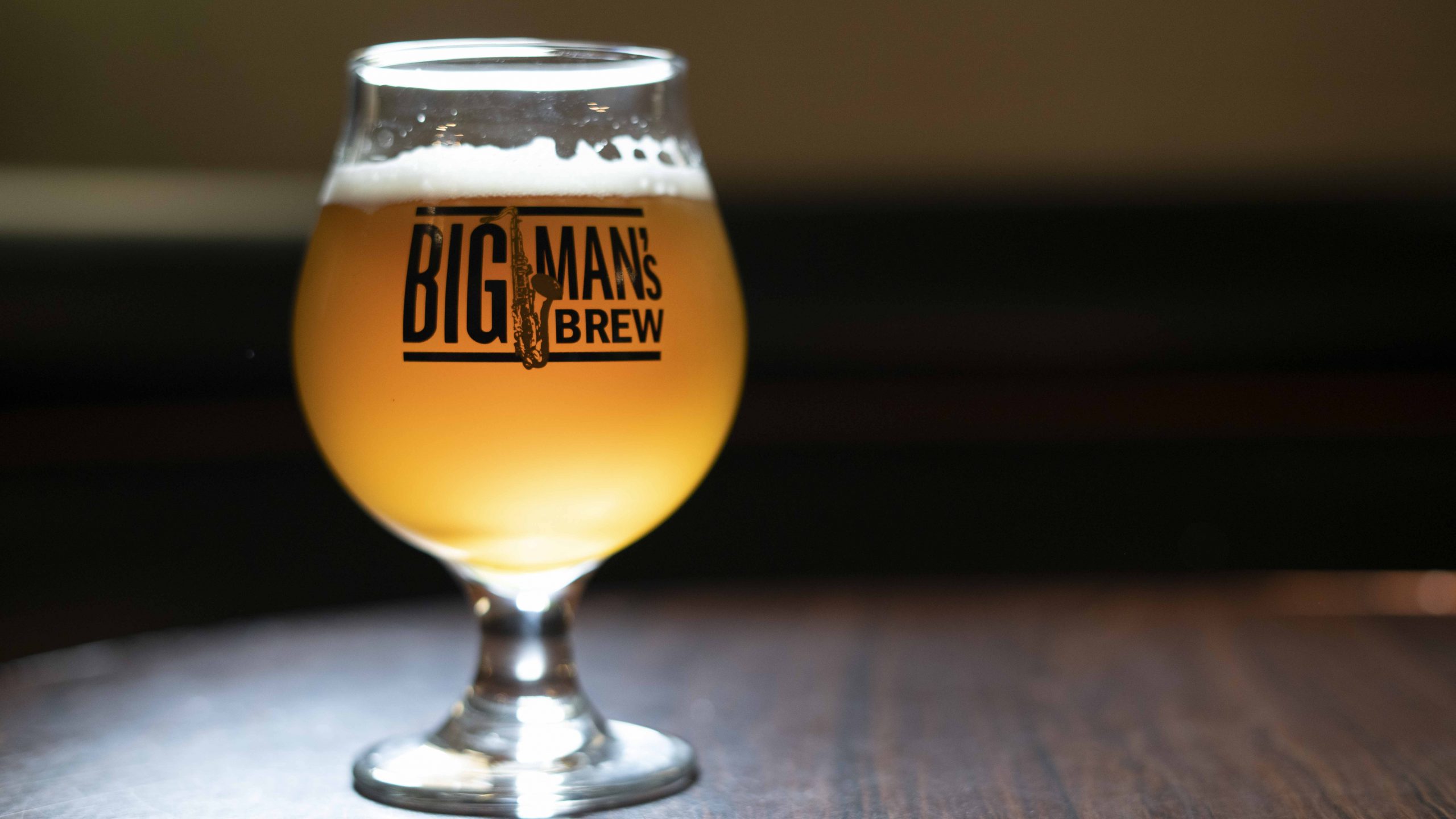 Big Man's Brew Beer Glass Single Glass - Big Brew